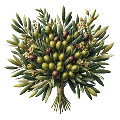 Ramas de Olivo en Formato PNG, Recurso para Diseño de Semana Santa © Jeff Ersoh