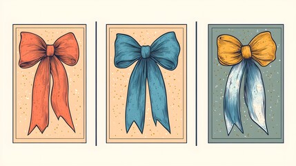 Collection of Unique Vintage Greeting Card Designs for Professional Use
