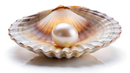 Obraz premium sea shell isolated on white background