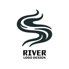 Fototapeta premium River Vector Logo Design