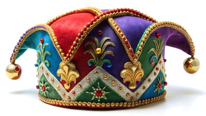 golden crown on white background