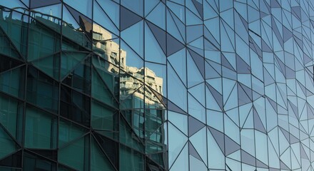 Obraz premium windows and buildings art scale