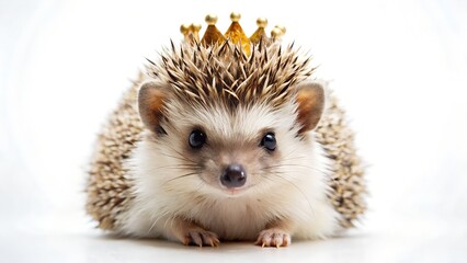 Obraz premium hedgehog on white background