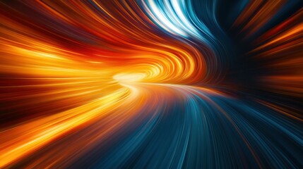 Abstract Speed Tunnel: A Journey Through Vivid Hues