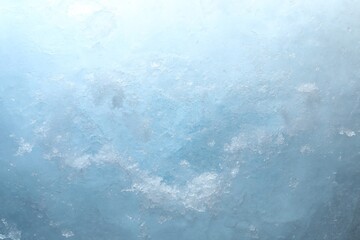 Texture of clear ice as background, closeup
