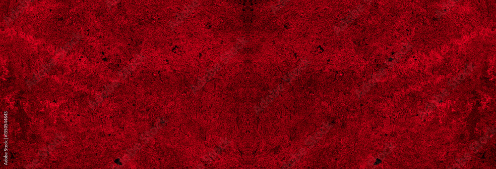 Poster Old wall texture cement black red  background abstract dark color design are light with white gradient background.