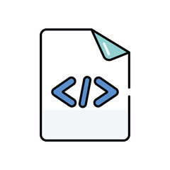Htm File vector icon stock illustration