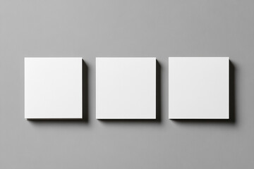 Naklejka premium Elegant Blank Card Mockup on Marble with Natural Shadows