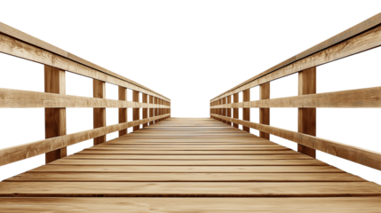  deck with a wooden deck on transparent background