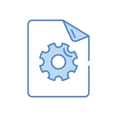 Dll File vector icon stock illustration