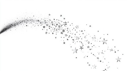 vector of a star dust, isolated clear white background