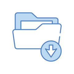 Download Folder vector icon stock illustration
