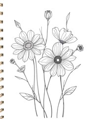 vector drawing of a flower