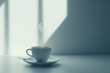 A Cup of Morning Coffee in the Sunlight
