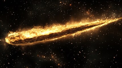 Obraz premium White hole expelling cosmic material creating stunning light trails across the universe