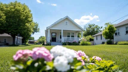 Charming home with lush landscaping