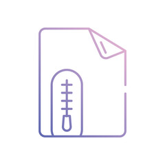 Zip File vector icon stock illustration