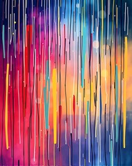 colorful paint splashes
