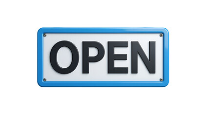 Obraz premium Open Sign Board – Business, Shop, Store, Office Entry Notice