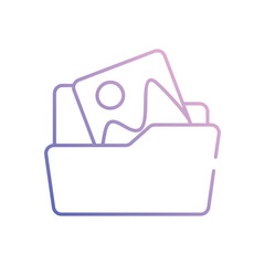 Image Folder vector icon stock illustration