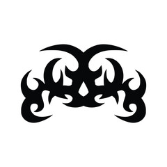 Neo tribal tattoo, gothic cyber body ornament shapes kit, Celtic vector abstract Hawaiian sign. Maori sleeve symbol y2k Polynesian metal abstract symmetry swirl wing