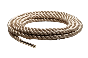 rope with knot isolated on transparent background