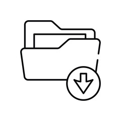 Download Folder vector icon stock illustration