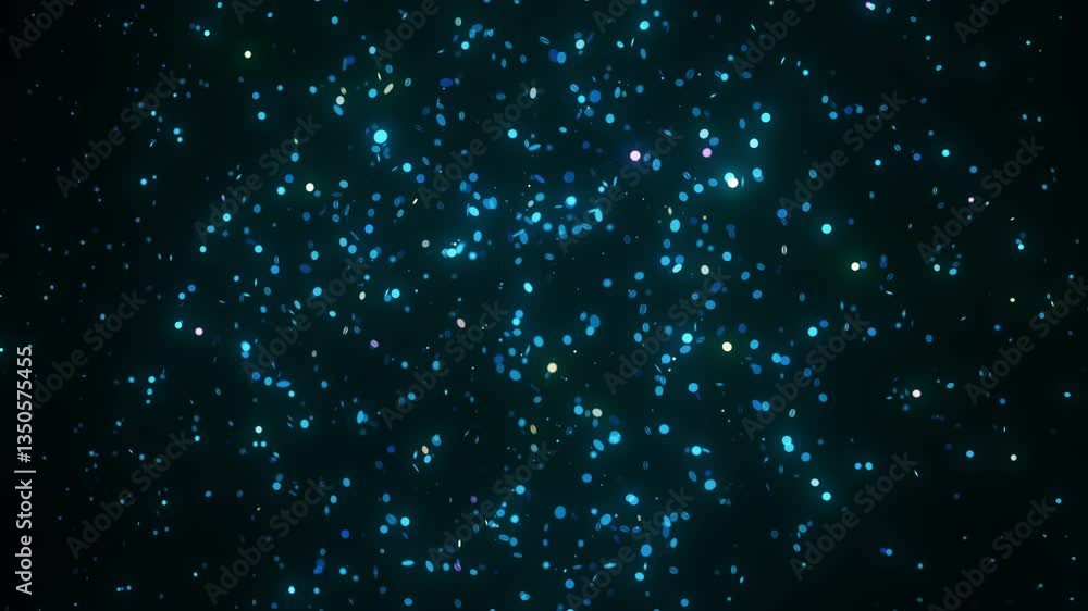 Poster glowing particles dynamically align to form a futuristic map of qatar. the animation features rotati