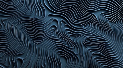 Naklejka premium Abstract Dark Blue Wave Pattern.