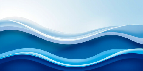 Naklejka premium Seamless Abstract Wave Background Featuring a Smooth Gradient Transition, Blending Soft Colors for a Sleek and Elegant Visual Effect