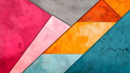 Fototapeta premium Abstract Geometric Colorful Concrete Texture Background Design