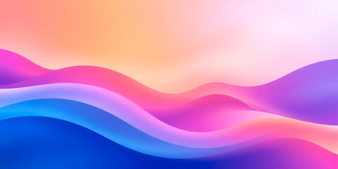 Seamless Abstract Wave Background Featuring a Smooth Gradient Transition, Blending Soft Colors for a Sleek and Elegant Visual Effect