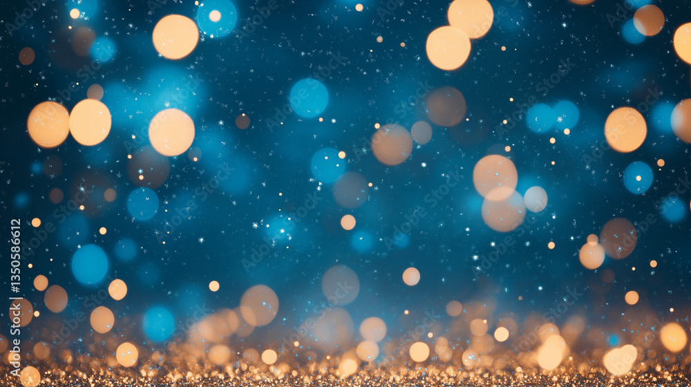 Poster abstract festive bokeh: capture the magical ambiance of celebration with a mesmerizing array of radi
