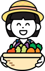 농부 남자 여자 