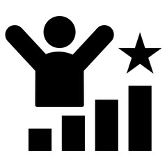 Successful Glyph Icon