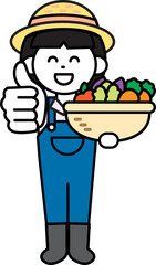 농부 남자 여자 