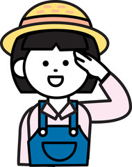 농부 남자 여자 