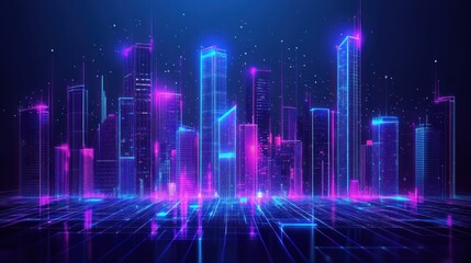 Futuristic Neon Cityscape