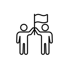 Team Success Line Icon