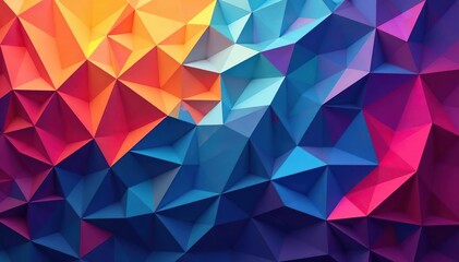 Naklejka premium Geometric shapes form a continuous, vibrant mosaic , clean, decor, graphic