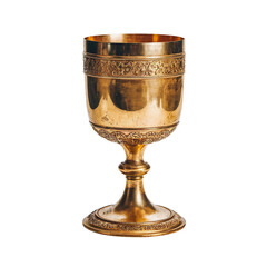 Sacred Golden Chalice - High-Quality 3D Rendering of an Ornate Religious Goblet