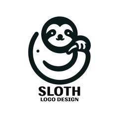 Sloth Vector Logo Design