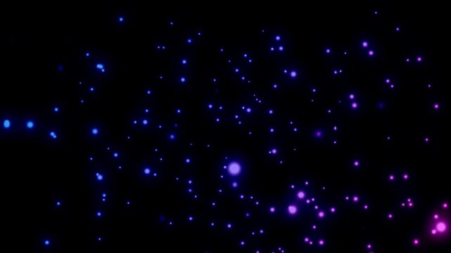 Particles, 4K, gradient, special effects, animation, background, material, nature, motion, simple, effect, fantasy, video material, glow, beautiful, production, purple, blue, different dimension, blac