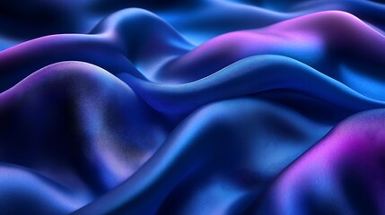 Obraz premium A bold, abstract silk pattern in shades of neon blue, cyan, and purple, with a high-contrast and vibrant finish, 