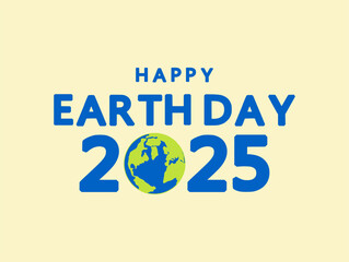 Poster Earth Day Celebration 2025. vector design illustration