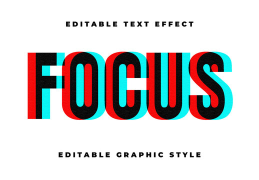 Black Blue Glitch Distorted Digital Noise Text Effect