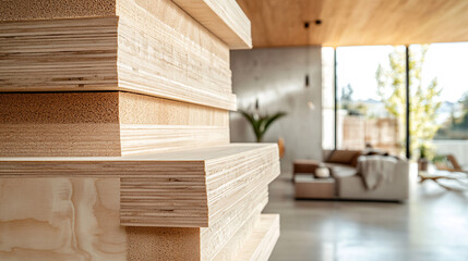 Urban Materialism: Plywood Feature Wall in Contemporary Loft Setting