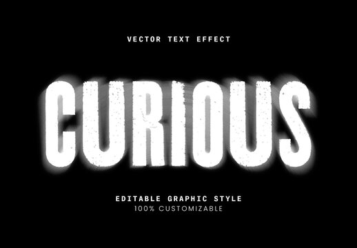 White Grunge Rough Distressed Dirty Urban Text Effect