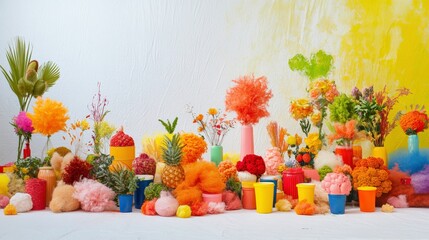 Fototapeta premium Vibrant Zero Waste Celebration Decorations and Activities