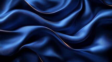 Obraz premium A silky, gradient background in shades of deep blue, navy, and midnight black, with a velvety texture, 